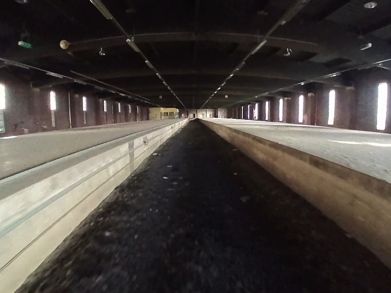 lost place video Screenshot: Bahnposthalle in Hof - Bahnsteige